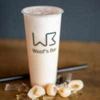 Lychee Milk Tea · Fresh brewed jasmine green tea blended with natural lychee fruit and house made secret milk ...
