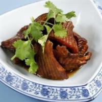 Shanghai Smoke Fish · Spice-smoked tilapia fish, served cold.
