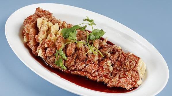 Coral Beauty Fish · Swai fish lightly fried in sweet and sour plus red wine sauce.
