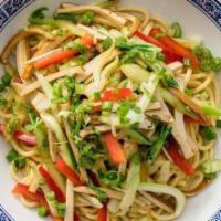 Shanghai Scallion · Vegetarian. Ramen wheat noodles with five-flavored tofu, bok choy, bell pepper, scallion and...