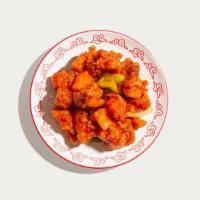 Sweet And Sour Chicken · Lightly battered chicken, pineapples, carrots, bell peppers, onions, wok-tossed in a sweet &...