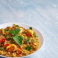 Paneer Biryani · Delicious rice dish made with marinated paneer cubes and aromatic jeeraga samba rice.