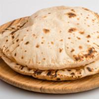 Chapati · A unleavened traditional flat bread made from finely ground whole wheat flour.
