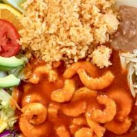 39. Camarones a la Diabla / Shrimp with Hot Chili · 