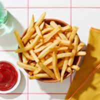 French Fries · Crispy and fried. Served with a side of ketchup.
