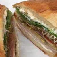 Die's Decadence · Turkey and Swiss cheese served hot or cold on your choice of bread with lettuce, tomatoes, r...