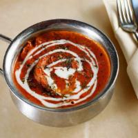 Butter Chicken · Gluten-free. Amber’s signature shredded tandoori chicken, tomato and cream sauce.