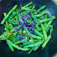 String Beans Sauteed with Garlic Sauce · vegetarian