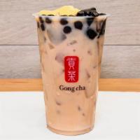 Earl Grey Milk Tea With 3Js · not recomend adding topping
included pearls, pudding, grass jelly