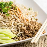 House Special Sichuan Cold Noodles · Spicy. House special. minced pork or shredded chicken with cucumbers, topped with house perf...