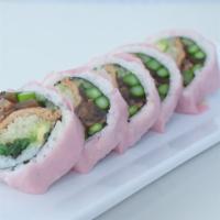Garden Roll (5 Pieces) · Avocado, cucumber, asparagus, oshinko, daikon, wakame wrapped with seaweed and soy paper.