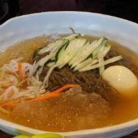 Cold Buck Noodle Soup · Vegetarian. Served with Boiled Egg.