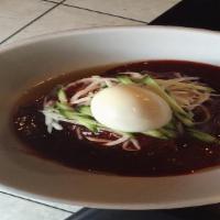 Spicy Buck Noodle with Vegetables · Served with Boiled Egg