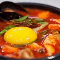 Soft Tofu Soup (Soon Doo Bu) · Spicy, vegetarian.