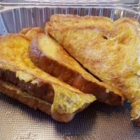 THICK FRENCH TOAST · SIX HALVES