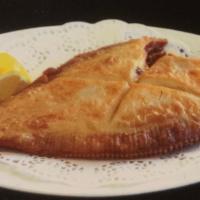 15. Pan-Fried Flatfish · Pan-fried salted flatfish (2 pcs).