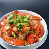 Live lobster noodle (龍蝦伊麵） · 