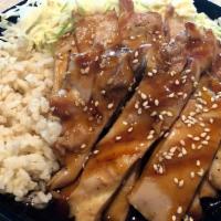 Chicken Teriyaki Bowl · Grilled chicken w/teriyaki sauce over rice