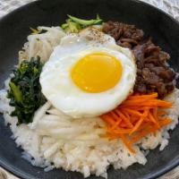 Classic Bowl(bibimbap) · (Traditional bibimbap)
Assorted marinated vegetables with a choice of topping.
Sauce(On the ...