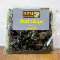 Nori Chips · Small sheets of seaweed roasted in-house.