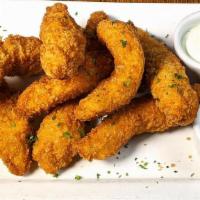 Ck Tender Reg · Made from scratch crispy chicken tenders with ranch and buffalo dipping sauces. (770 Cal)