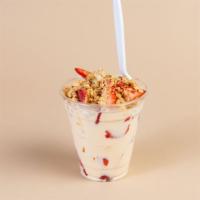 Bionico (12 oz) · Cup - fresh diced cantaloupe, strawberries, bananas, and apples on a homemade sweet cream to...