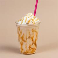 Caramel Crush · Frappuccino, is a combination, coffee ice cream and caramel syrup, Whipped cream and caramel...