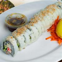 california sushi · rice,shrimp,cucumber,surimi,avocado and philadelphia