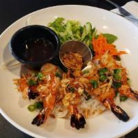 Bun Tom Nuong · Vermicelli Noodles with Grilled Jumbo Prawns.