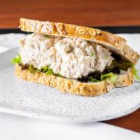 CHICKEN SALAD · House made with  all white  shredded  chicken breast , mayonnaise and  scallions.