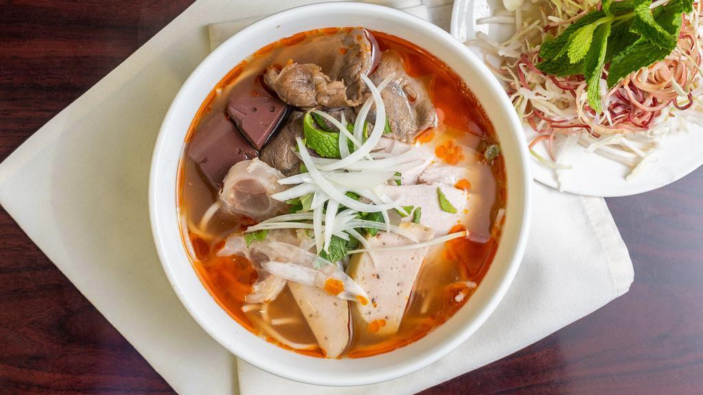 Bun Bo Hue Tai Only · Filet mignon spicy noodle soup.