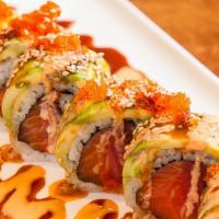 Lambada Roll · #2: Top 10 Best Rolls. Spicy. Tuna, salmon, tobiko and avocado, topped with spicy Joy specia...