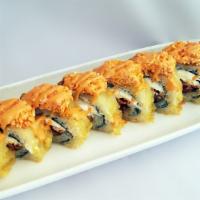 Monster Roll · Deep-Fried Roll and Spicy. Deep-fried spicy tuna, unagi and cream cheese, topped with spicy ...