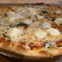 Pizza Margherita · San Marzano Tomato Sauce/ Fresh Basil/ Garlic/ Mozzarella Fresca