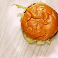 Cheese Burger · Lettuce, tomatoes, onions, cheese, ketchup, mayonnaise, mustard.