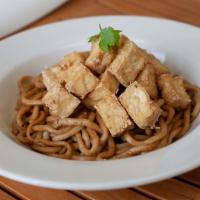 Tofu Garlic Noodle · Stir-fried noodle with garlic and butter.