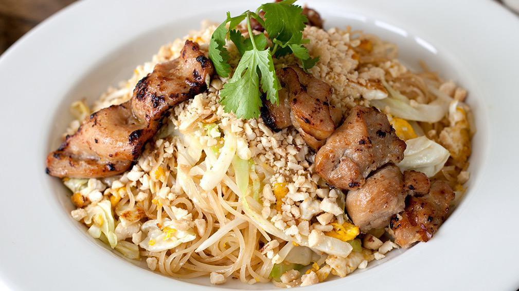 Grilled Chicken Dark Meat Noodle · With a choice of Chowmein, Pad Thai, or Garlic Noodle