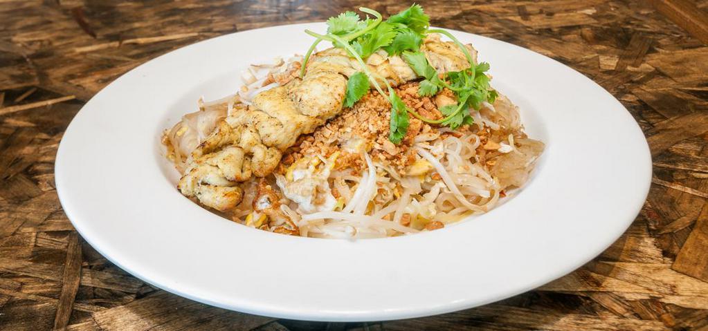 Grilled Chicken White Meat with Noodle · With a choice of Chowmein, Pad Thai, or Garlic Noodle