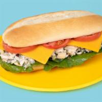 Chicken Salad Sub · Chicken salad with your choice of toppings on bread.