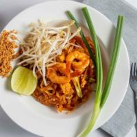Pad Thai · Vegetarian. Thin rice noodles Stir-fried with tofu, eggs, green onion, bean sprout.