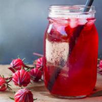 Tropical Hibiscus Iced Tea · A cold brewed republic tea.