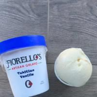 Vanilla Bean 4 Oz Cup Gelato · Fiorello's Hand Made, Hand Packed, Airless Gelato made locally in Marin.

***Note size is di...