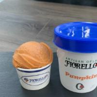 Pumpkin 4 Oz Cup Gelato · Fiorello's Hand Made, Hand Packed, Airless Gelato made locally in Marin.

***Note size is di...