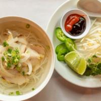 Pho Ga Chicken · Chicken breast and rice noodles.