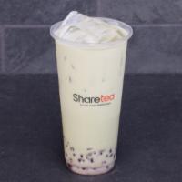 Matcha Red Bean Milk Tea · Hot Drinks. This drink comes with red beans!
