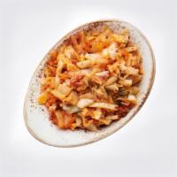Kimchi Coleslaw · 120 cal.
Our Kimchi Coleslaw contains Kimchi (Korean pickled cabbage), sriracha sauce and ou...