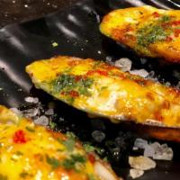 Baked Mussels (3) with Special Mayo · 