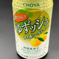 Choya Yowanai Soda- Yuzu (Can) · Japanese drink.