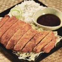 Tonkatsu · Deep Fried Pork cutlet and katsu sauce.