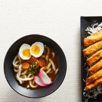 Tonkatsu Curry Udon · Deep Fried Pork Cutlet.